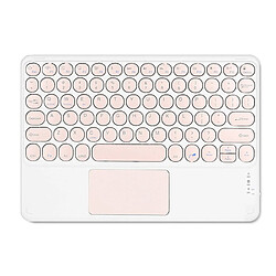 Universal Clavier tactile pour iPad Le Bluetooth sans fil de la tablette est un clavier externe sans fil pour iPad de 8e génération | Clavier (rose) 