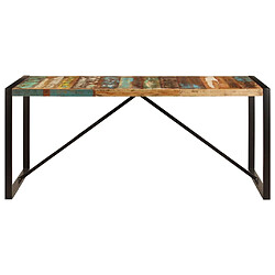 vidaXL Table de salle à manger 180x90x75 cm Bois de récupération