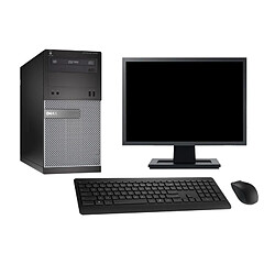 PC Tour Dell 3020 Ecran 19" Intel Core i5-4570 RAM 8Go SSD 240Go Windows 10 Wifi · Occasion 