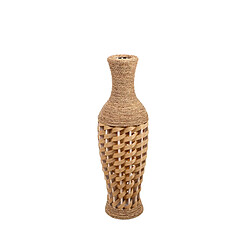 Vase de sol Alexandra House Living Marron PVC Fibre naturelle 25 x 80 x 25 cm