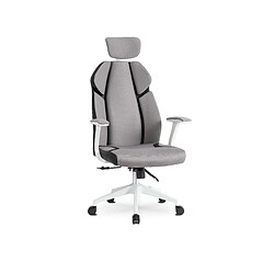 Vivaldi Fauteuil Pivotant DUNCAN Gris/Noir 