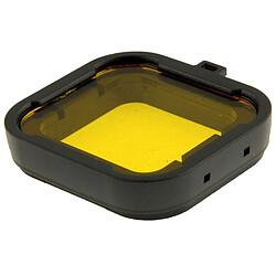 Wewoo Filtre jaune pour GoPro HERO4 / 3 + Polar Pro Aqua Cube Snap-on de logement de plongée