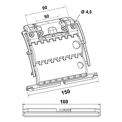 Slid'Up By Mantion Attache verrou pour tube ZF 2 maillons