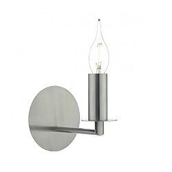 Luminaire Center Applique murale Tyler nickel satiné et 1 ampoule Coloris : nickel satiné Profondeur en Cm : 17 Hauteur en Cm : 14 Largeur en Cm : 12 Poids en Kilo : 0.409 Type d'interrupteur : Interrupteur à tirette Type d'