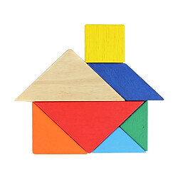 Acheter Wewoo Tangram Puzzle en bois 7 pièces jeu éducatif taille 10 x 10 cm