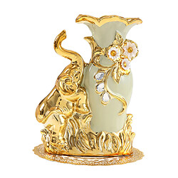 Éléphant Gauche De Décor De Bureau De Vases Floraux De Vase à Fleur En Céramique De Style Européen Centres de table Support de plantes de studio de yoga