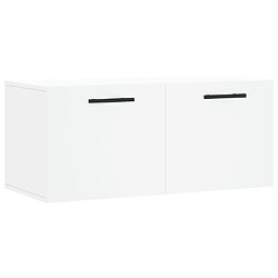 Maison Chic Armoire murale,Meuble de Rangement,Armoire Suspendue blanc 80x36,5x35 cm bois d'ingénierie -MN40782