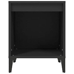 Acheter vidaXL Table de chevet Noir 40x35x50 cm