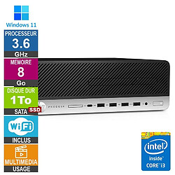 PC HP 600 G4 SFF i3-8100 3.60GHz 8Go/1To SSD Wifi W11