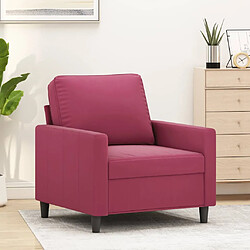 vidaXL Fauteuil Rouge bordeaux 60 cm Velours