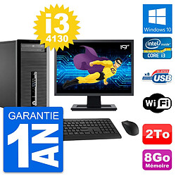 PC Tour HP 400 G1 Ecran 19" Intel i3-4130 RAM 8Go Disque Dur 2To Windows 10 Wifi · Occasion 