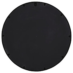 Avis vidaXL Miroir de jardin Noir 40x4 cm Fer Rond utilisation extérieure