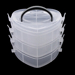 1 Pièce Organisateur Stockage Transparent Boîte De Rangement Diviseurs Réglables Plastique