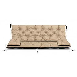 Avis Ensemble de coussins de jardin AIO beige 180x60x50cm + 2 coussins 42 x 42 cm