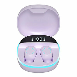 M13 Tws Sans Fil Bluetooth 5.4 Casque Intra-Auriculaire Binaural Stéréo Musique Écouteurs Mini Sport Écouteurs Violet 