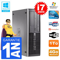 PC HP 6200 SFF Intel i7-2600 RAM 4Go Disque 1To Graveur DVD Wifi W7 · Occasion 