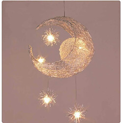 Avis Stoex Creative Lune Et Étoiles Fée LED Pendentif Lampe Lustre Plafonnier Enfants Enfan