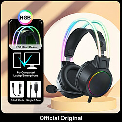 Avis X15 Pro Onikuma Rgb Casque Avec Hd Flexible Mic 3.5Mm Gaming Earphones Pour Xbox Ps5 Ps4 Switch Noir