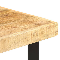 Acheter vidaXL Table de bar 60x60x107 cm Bois de manguier brut