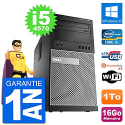 PC Tour Dell 9020 Intel Core i5-4570 RAM 16Go Disque Dur 1To Windows 10 Wifi · Occasion 