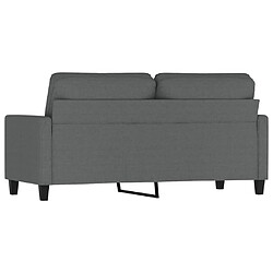 Acheter vidaXL Canapé à 2 places Gris foncé 140 cm Tissu