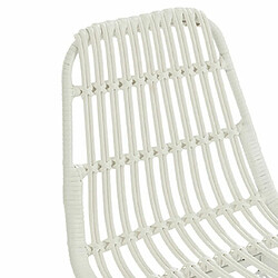 Acheter Mes Chaise 47x57x86 cm en rotin et fer blanc - YNOK