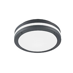 Lumière Flush extérieur moderne anthracite 3000K IP54 avec PIR 