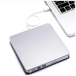 Alpexe Lecteur Externe, CD/DVD Portable USB 2.0 +/- Lecteur RW/Graveur RW/CD-ROM pour Window2K / XP / 2003 / win7 / win8 / win10