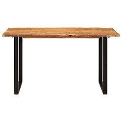 vidaXL Table de salle à manger 140x70x76 cm Bois d'acacia solide