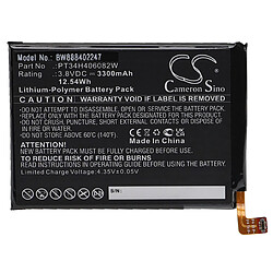 vhbw Batterie remplacement pour Wiko PT34H406082W pour téléphone portable (3300mAh, 3,8V, Li-polymère)