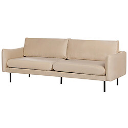 Acheter Beliani Ensemble de salon en velours beige VINTERBRO