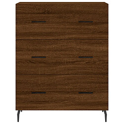 Acheter vidaXL Buffet chêne marron 69,5x34x90 cm bois d'ingénierie