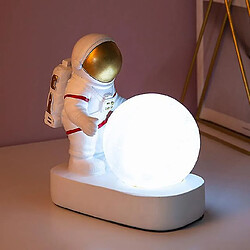 Universal Lampe de bureau moderne astronaute art deco table lumineuse en résine chambre idee salon grenier deco espace homme bureau lampe led (batterie or) 