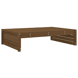 Avis vidaXL Salon de jardin 4 pcs marron miel bois de pin massif