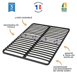 Avis Ebac Matelas mousse + Sommier métal C223 140x190 Marly - Hauteur 15 cm - Soutien ferme