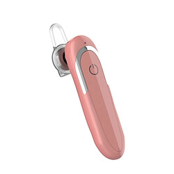 Wewoo Écouteur Bluetooth D5 Type d'oreille suspendue Entreprise Étanche Anti-sueur Réduction de bruit Écouteurs HiFi Casque Rose 