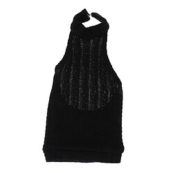 Trendy Sexy Backless Knit Gilet Gilet Pour 1/3 BJD SD 70cm Oncle Dolls Noir