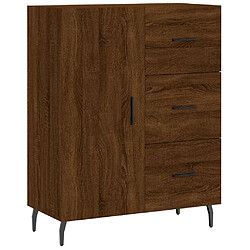 Maison Chic Buffet,Meuble de Rangement,commode pour salon,Cuisine chêne marron 69,5x34x90 cm bois d'ingénierie -MN90829