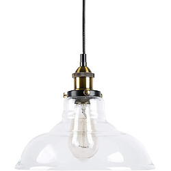 Universal Lampe industrielle Edison style rétro 1 lampe pendentif verre suspendu ampoule n'est pas(Le cuivre)