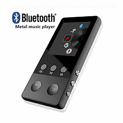 Sport Bluetooth Hifi Mp3 Mp4 Player Écran 1,8 Pouces Haut-Parleur Portable Radio Fm Enregistrement E-Book Walkman A5 Noir 