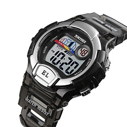 Avis Wewoo Montre sport Femmes Transparent Digital Watch de imperméable à l'eau avec LED (Noir)