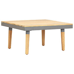 vidaXL Table basse de jardin 60x60x31,5 cm Bois solide d'acacia 