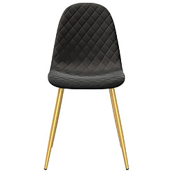 Acheter Maison Chic Lot de 6 Chaises à manger | Chaise de salle à manger cuisine noir velours -GKD62221