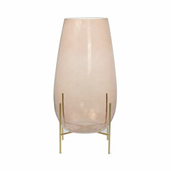 Paris Prix Vase Design en Verre Saigon 48cm Rose & Naturel 