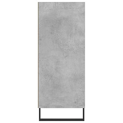 Acheter vidaXL Buffet haut gris béton 57x35x90 cm bois d'ingénierie