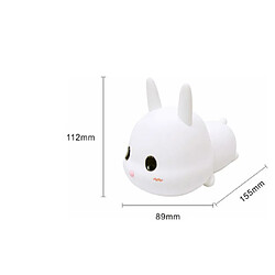 Universal Lapin LED nuit silicone animaux dessin animé lumière réglable USB enfant recharge enfant bébé cadeau chevet chambre à coucher lumière | LED veilleuse