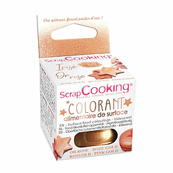 Scrapcooking Colorant alimentaire de surface en poudre cuivré - 5 g