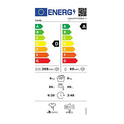 9kg CANDY 1400tr/min 60cm A, CSWS496TWMBBE-47