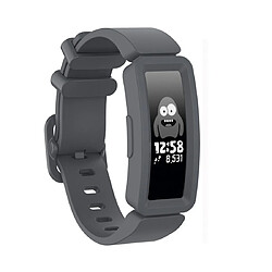 Wewoo Bracelet pour montre connectée Fitbit Inspire HR / Ace 2 Silicone Smart Watch de remplacement Gris 