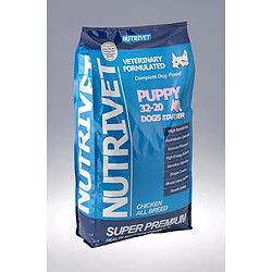 Nutrivet SUPER PREMIUM Croquettes chiot 32/20 15 kg 0% blé 